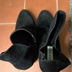 Steve Madden Black Ankle Booties